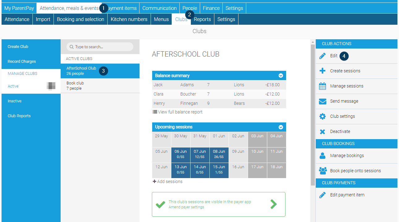 ParentPay Clubs - How to add new members of Students to the club ...